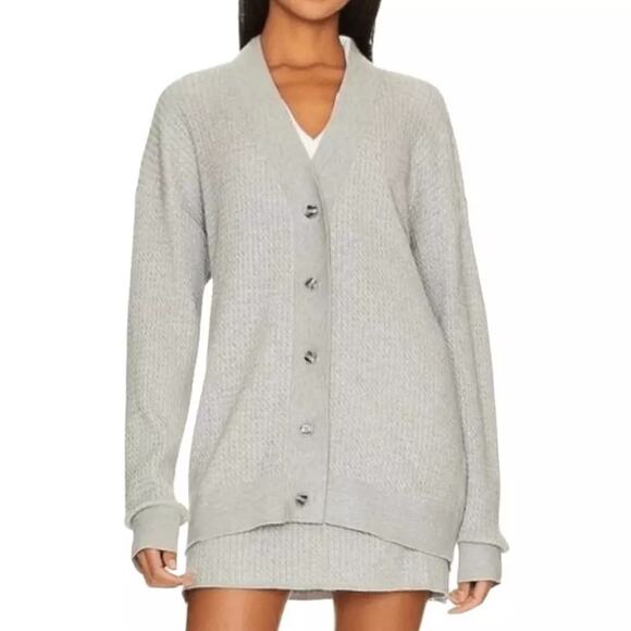 WeWoreWhat Heather Grey Varsity Cardigan 138.00
Lightweight Sweater Size M / L - Picture 2 of 7